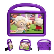 Allytech Galaxy Tab A7 10.4" Case 2020 SM-T500 T505 T507, Silicone EVA Kids Case with Kickstand Handle Heavy Duty Protection Drop Proof Case Cover for Samsung Galaxy Tab A7 10.4" 2020 T500, Purple