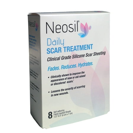 Neosil Silicone Scar Sheeting, 8 Count
