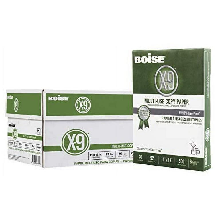 Boise X-9 Standard Copy and Printing Paper, 92 Brightness, for