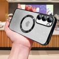 thumbnail image 3 of for Samsung Galaxy S23 Plus Case Magnetic,for Women Girl Soft Luxury Plating Bling Gradient Glitter Cute Heart Cover Compatible with MagSafe Clear Shockproof Protective Phone Case 6.6”-Black, 3 of 12