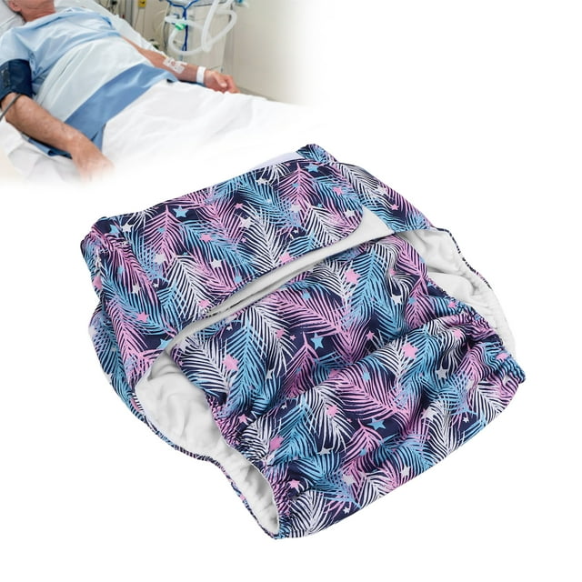 Couches en Tissu pour Adultes, Fournitures d'Incontinence Lavables, Couche en Tissu Réutilisable pour Adultes avec Crochet et pour Incontinence chez les Personnes Âgées Spécial Adultes