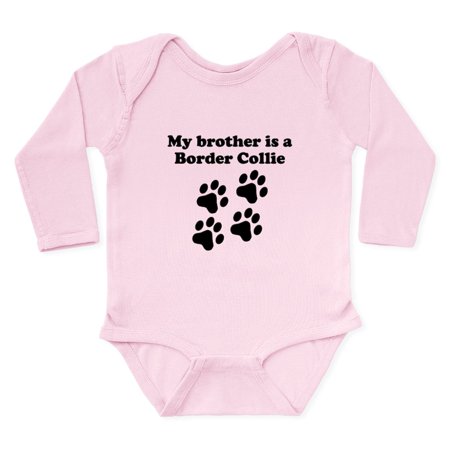 

CafePress - My Brother Is A Border Collie Body Suit - Long Sleeve Cotton Baby Bodysuit