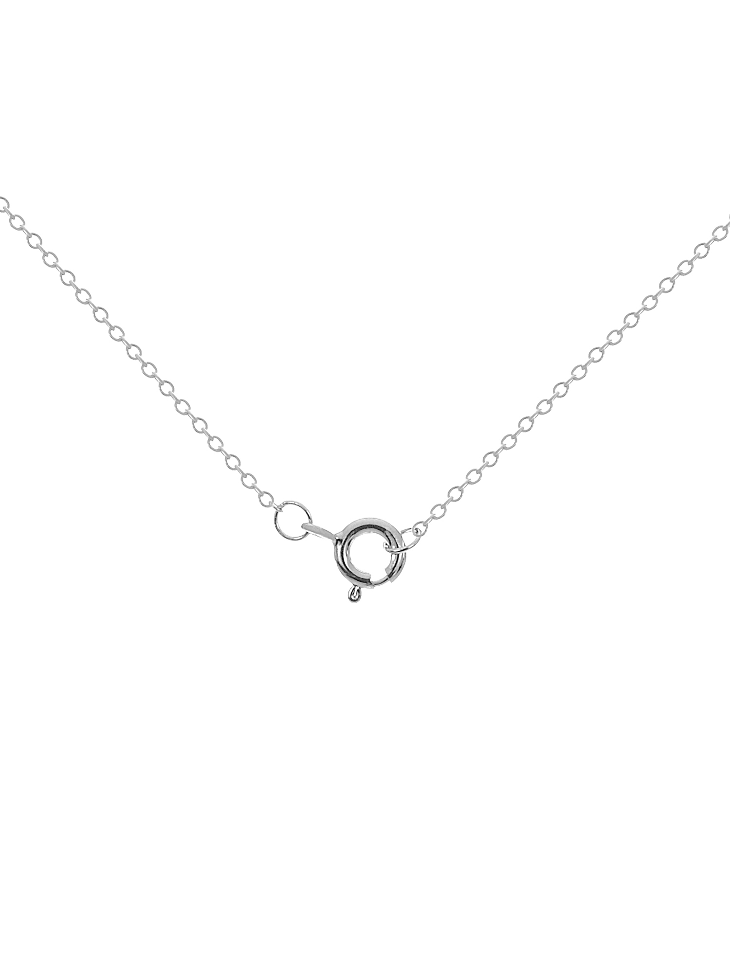 Sterling Silver Cubic Zirconia Marquise Cross Pendant Necklace 18 Inch