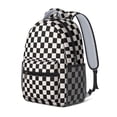 thumbnail image 2 of Black and White Checkered Backpack for School,Cute School Bag,Schoolbag with Adjustable Shoulder Straps & Padded Back,15.3"x11"x6.7", 2 of 4