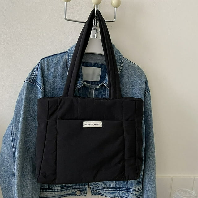 Sac à Main Hobo Matelassé pour Femmes Grande Capacité Léger Sac de Magasinage Extérieur pour Femmes