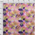 thumbnail image 3 of oneOone Tissu en Coton Flex Fuchsia Rose Floral Tropical Matériel de Robe Tissu Imprimé au Mètre 40 Pouces de Large, 3 of 4