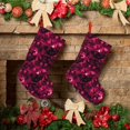 thumbnail image 6 of Lsque Burgundy Tie Dye Pattern 18 Inch Christmas Stockings, Festive Holiday Stocking for Christmas Decorations Holiday Decor, 6 of 8