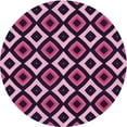 thumbnail image 1 of Ahgly Company Machine Washable Indoor Round Transitional Orchid Purple Area Rugs, 6' Round, 1 of 7