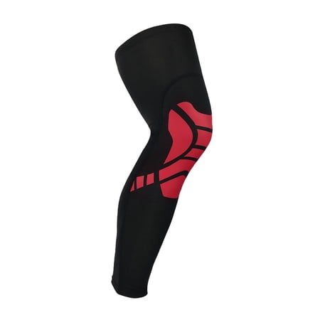Knee Leg  Knee Compression Sleeve Support for Men Women with Patella Pads Side Stabilizers Knee Pads for Running Basketball and Other Sports - Black and Red M price history on PriceWatchPro