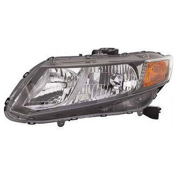 Left Driver Side Headlight Assembly - Compatible with 2012 Honda Civic