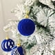 thumbnail image 5 of 30 Pcs Velvet Christmas Balls Flocked Plastic Balls Xmas Tree Ornaments,Christmas Tree Decoration Balls,Set of 30 Velvet Flocked Ornaments for Xmas,Red Velvet Flocked Balls Xmas, 5 of 9