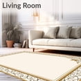 thumbnail image 2 of ODIKA 8'x10' Machine Washable Non-Slip Area Rug, Elegant Scrollwork Design Featuring Delicate Curves and Subtle Motifs High Traffic Rug with Pad, Ivory, 478604, 2 of 8