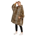 thumbnail image 6 of Catalonia Oversized Blanket Hoodie Sweatshirt, Wearable Sherpa Blanket Pullover, Soft Warm Comfortable Portable Travel Sweater Pillow for Adults Men Women, Gift for Her, 6 of 7
