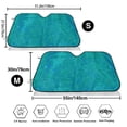thumbnail image 3 of Uemuo Blue Green Glitter Pattern Accordion Car Windshield Sun Shade, Foldable Reflective Sun Visor for Car, Reflector Windshield Sunshade-Small, 3 of 7