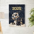 thumbnail image 2 of Happy New Year Newfoundland Welcome 2025 Balloon Firework Party Vertical Matte Canvas Poster Newfie Dog Lover Gifts Wall Art Home Decor - 01014, 2 of 5