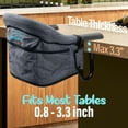 thumbnail image 2 of Portable High Chair with Storage Bag - Clip-On Fast Table Chair for Home and Travel, 2 of 7