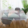 thumbnail image 3 of Yayeee Tablecloths 54" x 54" Rectangle Wrinkle Resistant Party Table Cover, Green Geometric, 3 of 8