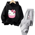 thumbnail image 3 of Ropa para niñas Conjuntos de ropa para niñas Conjuntos de sudaderas con capucha de Hello Kitty Ropa para niñas de 2 a 13 años Tops Trajes de camión Trajes deportivos Sudaderas con capucha, 3 of 5