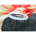thumbnail image 2 of AFFY 1.33CT Round Moissanite Diamond Eternity Wedding Band Ring for Women 14K White Gold over Silver-7, 2 of 8