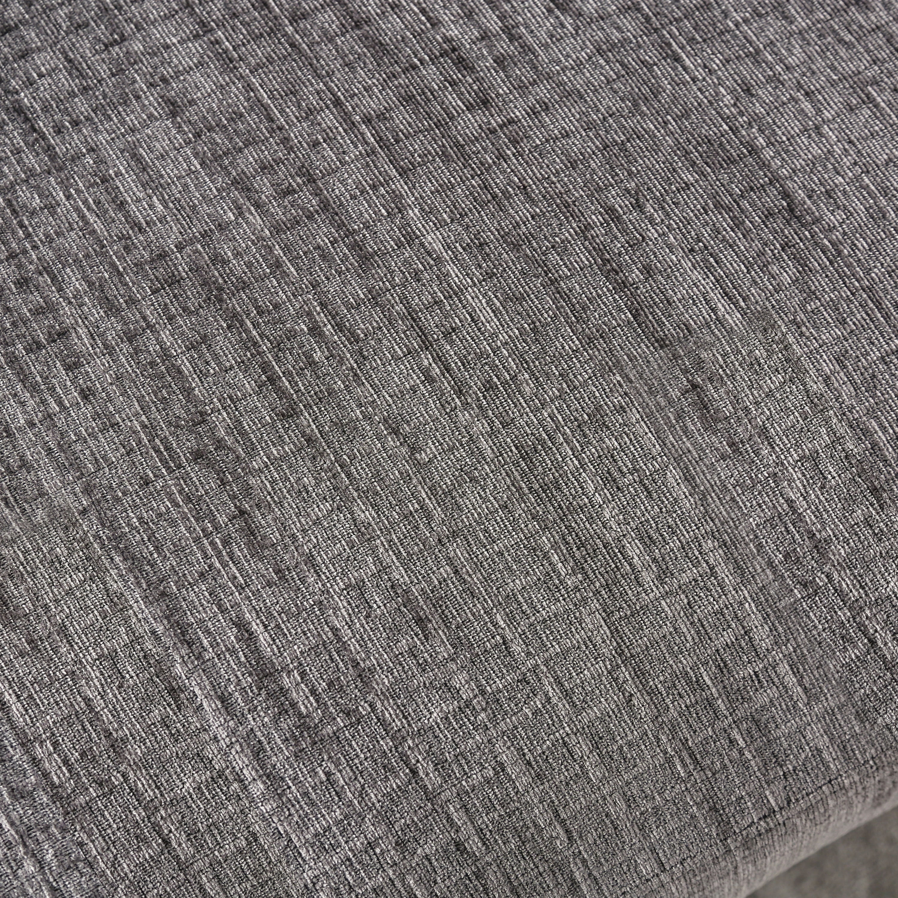 Furniture of America Contemporary Fabric Kayla Ottoman, Gray