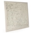 thumbnail image 2 of Wall Art Abstract Beige Polished Nickel Paper Linen Glass Velvet MDF Fram, 2 of 3