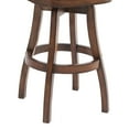 thumbnail image 2 of Raleigh 26" Counter Height Swivel Wood Barstool in Chestnut Finish and Kahlua Faux Leather, 2 of 5