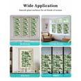 thumbnail image 6 of Window Privacy Film Green Palm Leaves Stained Glass Window Film Decorative Sun Block Window Cover Summer Botanical Watercolor Window Clings Static Adhesive Sticker for Bathroom 23.6"x59", 6 of 7