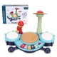 thumbnail image 2 of Juego de batería para niños pequeños, electrónico, multifuncional, seguro, de colores brillantes, instrumentos para bebés con micrófono, juguete de regalo para niños, 2 of 15