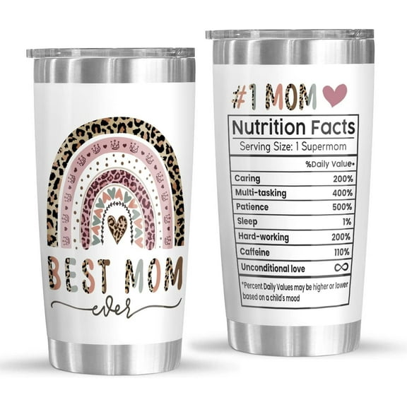 Mothers Day Gifts For Mom From Daughter, Son - Best Mom Ever Gifts, Gift Ideas for Birthday, Mother''s Day, Presents For Mom To Be 1st Time Mom, New Mom Gifts - 20 Oz Stainless Steel Tumbler