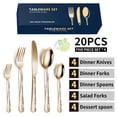thumbnail image 4 of Amdohai 20PCS Stainless Steel Silverware Set Mirror-Polished Cutlery Flatware Set 4 Knives 4 Forks 4 Spoons 4 Tea Forks 4 Teaspoons, 4 of 6