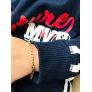 Newborn Baby/Children/Boys/Girls Bracelet, Real Gold Filled Baby Bracelet Cuban Link