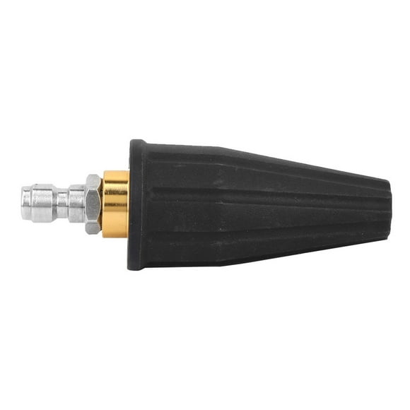 Boquilla de Pulverizació Turbo de 3600 psi, Boquilla de Lavadora de Alta Presiónis Conexión RÁPIDA, Adecuada para Lavadora de Alta Presión, material de acero, negro, 1