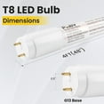 thumbnail image 4 of 25 Pack 4FT T8 LED Type A+B Tube Light, 18W(32W Equivalent) 2250LM, 5000K, Plug & Play or Ballast Bypass, Single or Double End Power Input, 120-277V, T8 T12, UL, FCC, 4 of 7