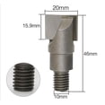 thumbnail image 3 of Broca de enrutador shamjiam CNC Limpieza Inferior 10x20mm, 3 of 8