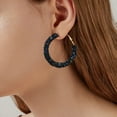 thumbnail image 3 of Daolelai Women's Sparkling Hoop Earrings, 3 of 5