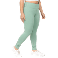 thumbnail image 2 of Women's Active Wear Leggings w/ Hidden Waistband Pocket, Plus Size - Dark Sage, 2XL, 2 of 4