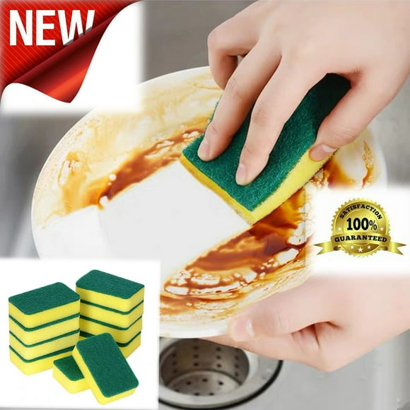 Meitianfacai Non-Scratch Scrub Sponge, 14PCS Kitchen Cleaning Sponges Cleaning Sponges for Kitchen, Bathroom, Household