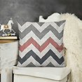 thumbnail image 2 of YINGXI  Grey Throw Pillow Cushion Cover, Chevron Pattern Classic Geometrical Horizontal Zig Zag Stripes Retro Artwork, Zippered Double-Side Digital Print Decor,Grey White 22x22in, 2 of 5