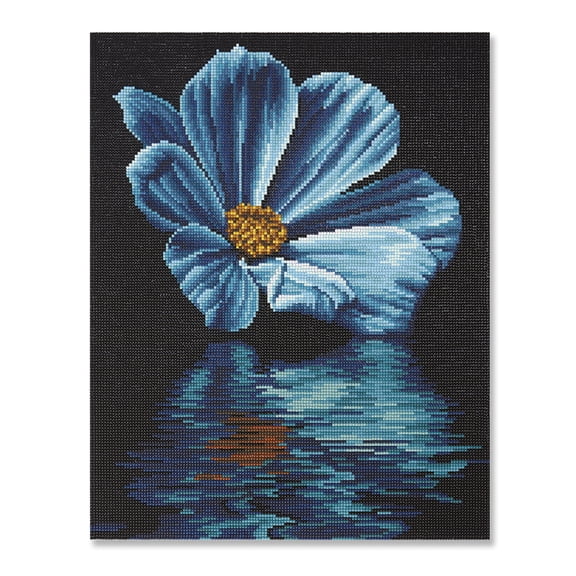 Flower Reflection Diamond Art Kit by Make Market – Full Drill with Gems & Tools - 16" x 20" Canvas - 6 Pack
