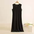 thumbnail image 2 of Inleife Womens Dresses Women's Camisole Dress Loose Oversized Sleeveless Solid Color Long Skirt, 2 of 7