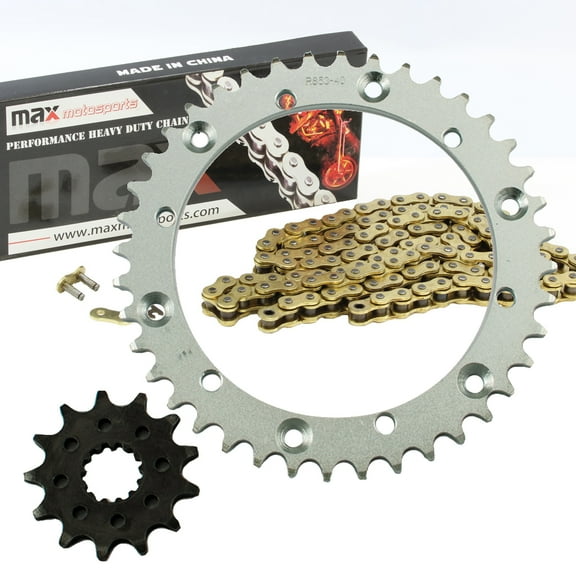Max Motosports Gold Drive Chain And Sprockets Kit for Yamaha Raptor 660R YFM660R 2001-2005