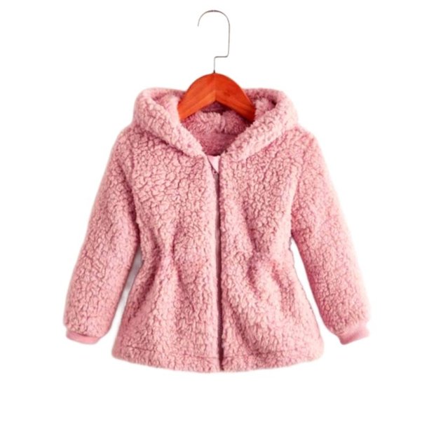 Chill Girl's Blusa Pelinho Infantil con Capucha GORRA Tedy Teddy Jacket Ted Chilly Clothing Warm Set Deng Xun unisex