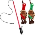thumbnail image 1 of Flirt Pole for Dogs Extendable Flirt Pole with Fleece Lure Tugs for Dog Outdoor Entertainment Train and Exercise New Coffee, 1 of 7