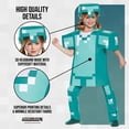 thumbnail image 4 of Disfraz Disguise Armor Deluxe Minecraft Blue para niños de 7 a 8 años, 4 of 7