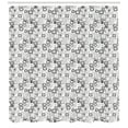 thumbnail image 2 of Ambesonne Abstract Shower Curtain, Vintage Squares Retro, 69"Wx84"L, Black White, 2 of 2