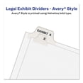 thumbnail image 4 of Preprinted Legal Exhibit Side Tab Index Dividers, Avery Style, 25-Tab, 76 To 100, 11 X 8.5, White, 1 Set, (1333) | Bundle of 5, 4 of 7