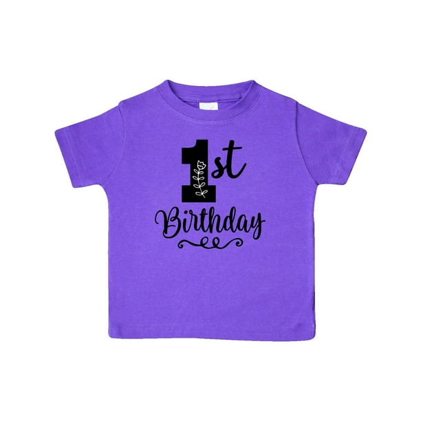 INKtastic 1st Birthday One Year Old Girls Baby TShirt