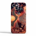 thumbnail image 1 of Flower Cat Case Compatible with iPhone 13,Aesthetic Art Design Full Cover Protective Case, 1 of 5