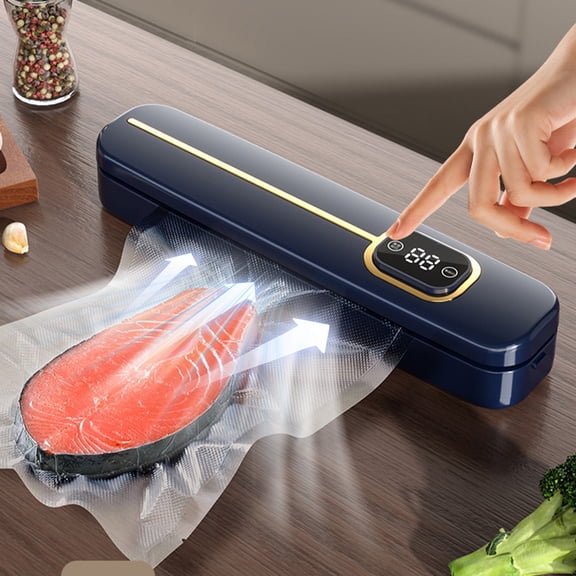Automatic Vacuum Sealer Machine for Food Preservation Smart Sealing System Compact Design Ideal for Kitchen Storage