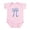 Petal Pink, variant on CafePress - Cutie Pi Blue Infant Bodysuit - Baby Light Bodysuit, Size Newborn - 24 Months